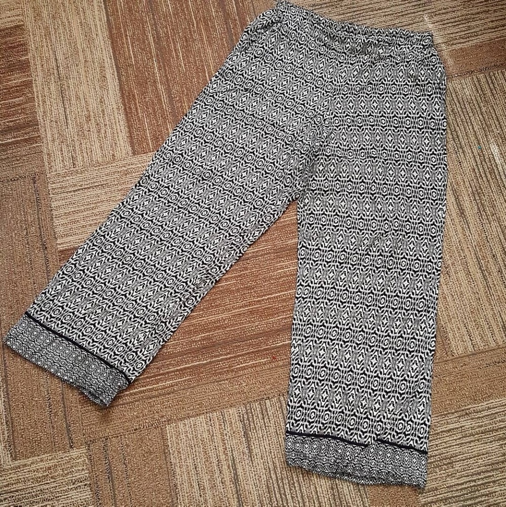 High Waisted Boho Patterned Wide Leg Hippie Pants